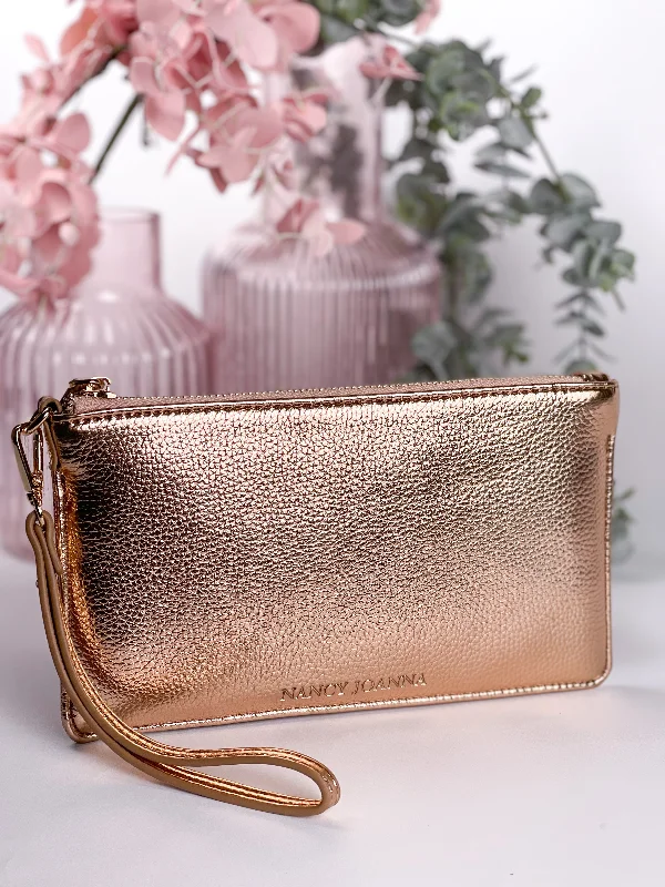 Contemporary Fashion Sale Rose Gold Nancy Joanna Clutch