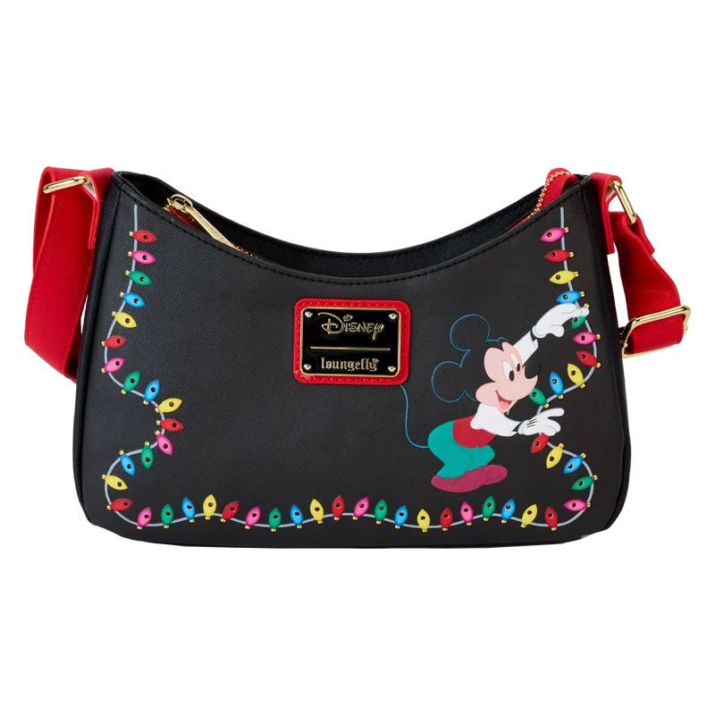 Exclusive Discounts Loungefly Mickey & Friends Christmas Light Decorations Light Up Crossbody Bag