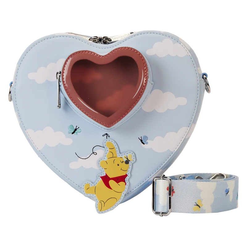 Comfort Meets Fashion Loungefly DISNEY WINNIE THE POOH BALLOONS HEART CROSSBODY