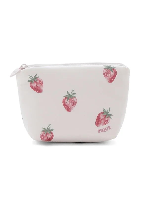 Lightweight Bags With Clearance Prices Strawberry Pattern Satin Tissue Purse