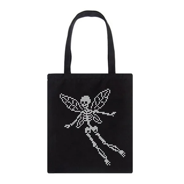 Inspired Bags For High-End Fashion Skull Butterfly Canvas Bag