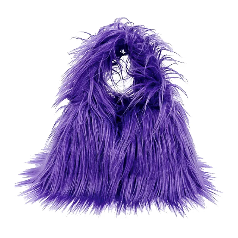 Vintage-Inspired Y2K Style Fuzzy Mini Bag