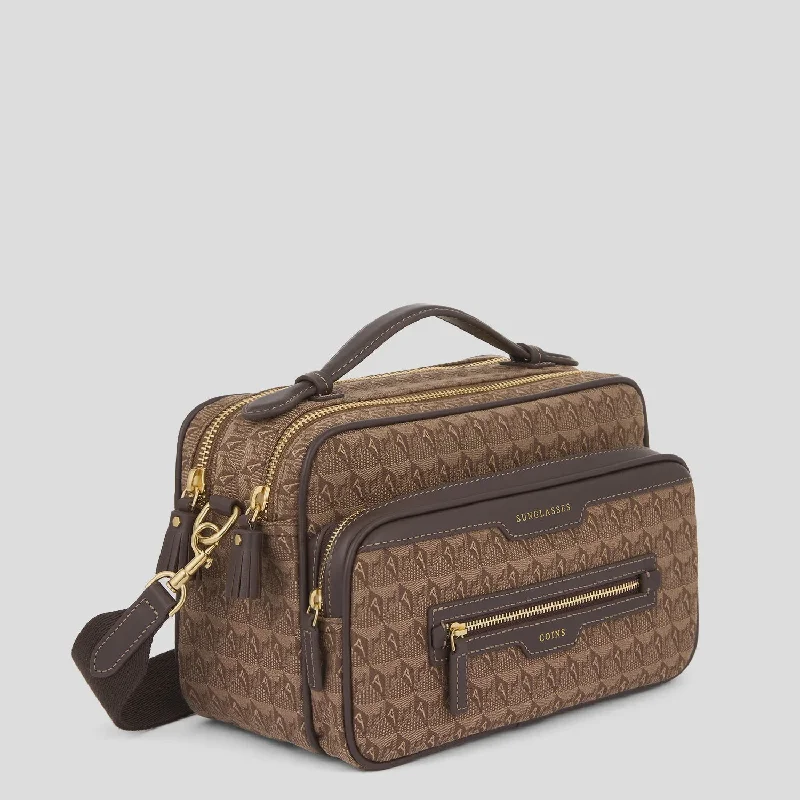 Fashion Essentials AH Cross Body Multi Pocket in Dark Earth