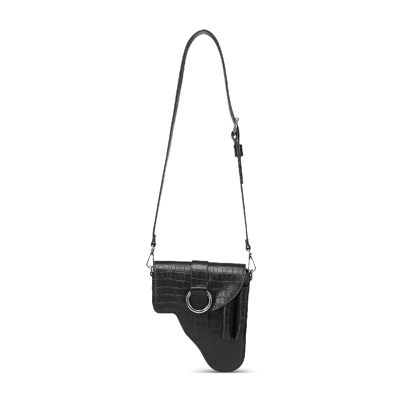 Premium Style Black Leather Multi Purpose Bag