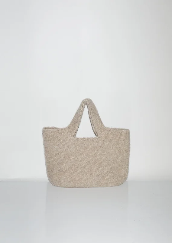 Stylish Statements Felt Oval Market Bag