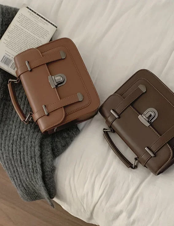 Stylish Bags With Discounts Buckle Satchel Bag (3 Colors)