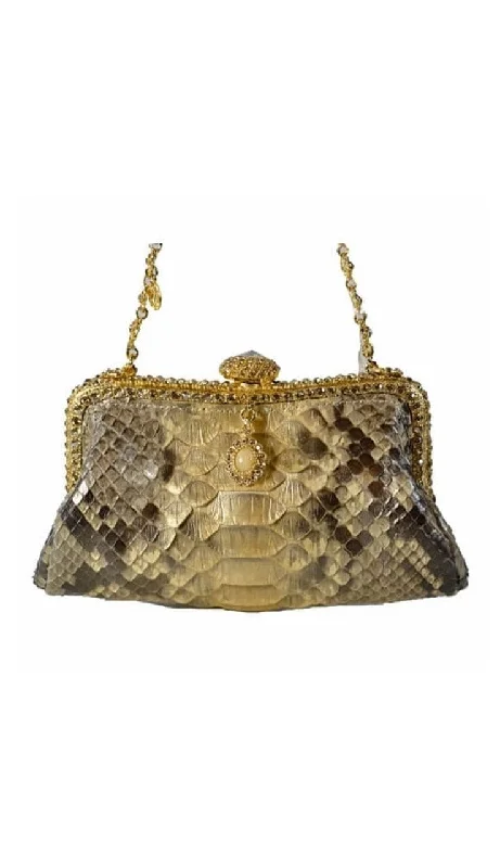 Inspired Bags For Timeless Elegance Alexis Golden Shadow Python