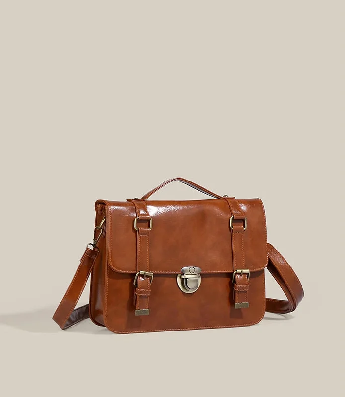 Spacious Bags With Holiday Promotions Classic Buckle Satchel Bag (3 Colors)