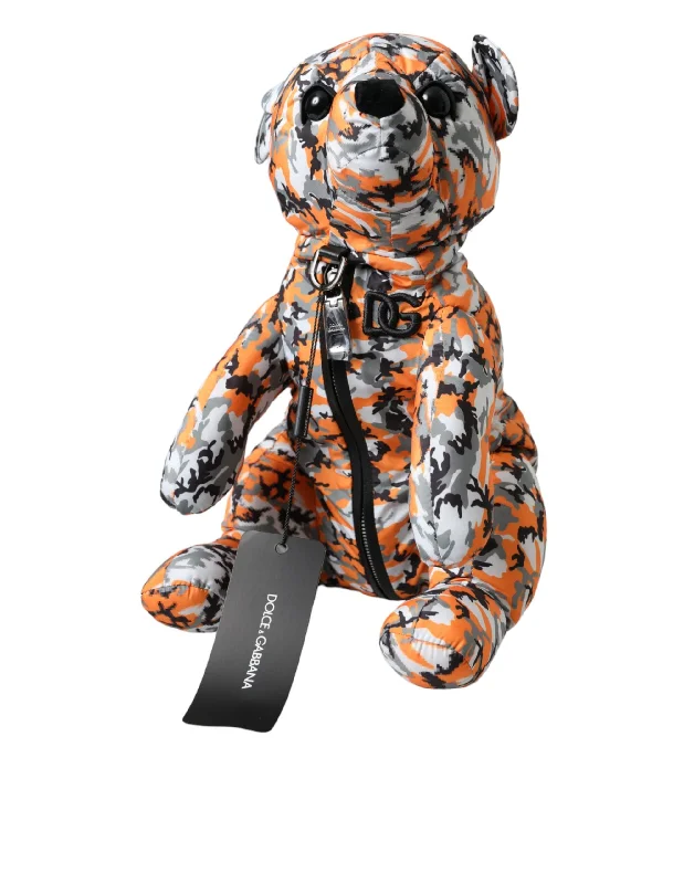 Eco-Friendly Bags For Sustainable Fashion Lovers Dolce & Gabbana Multicolor Camouflage Print Animal Silhouette Bag