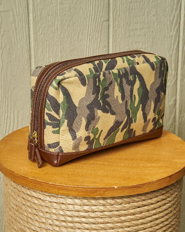 Affordable Bags For Budget Shoppers Dopp Kit in Waxed Camouflage