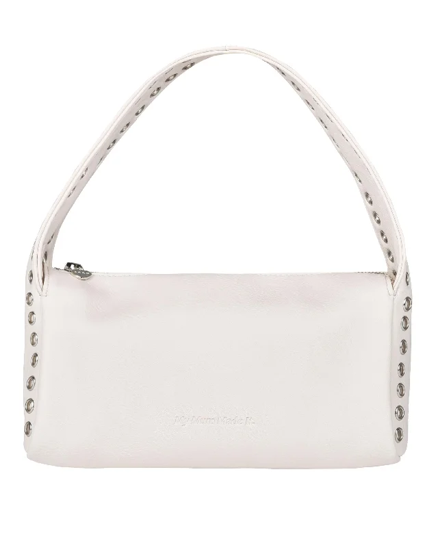 Fashion Frontiers Grommet Bowling Bag - Cream