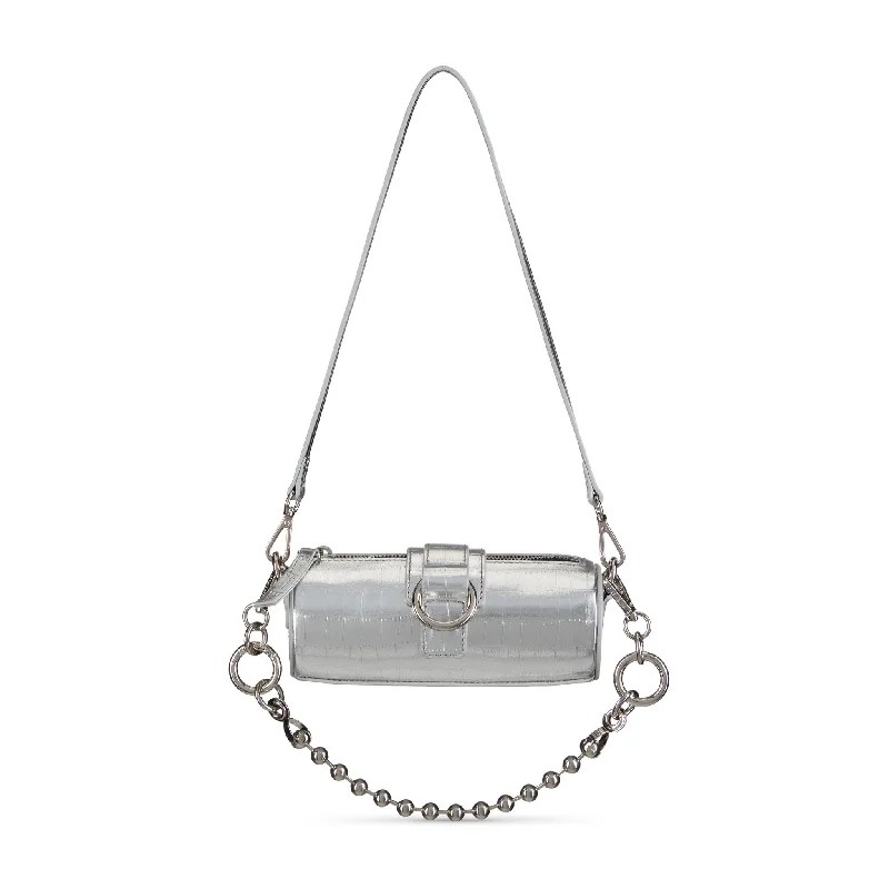 New Season Fashion Preview Sale Back In Stock* Mini Barrel Bag - Silver