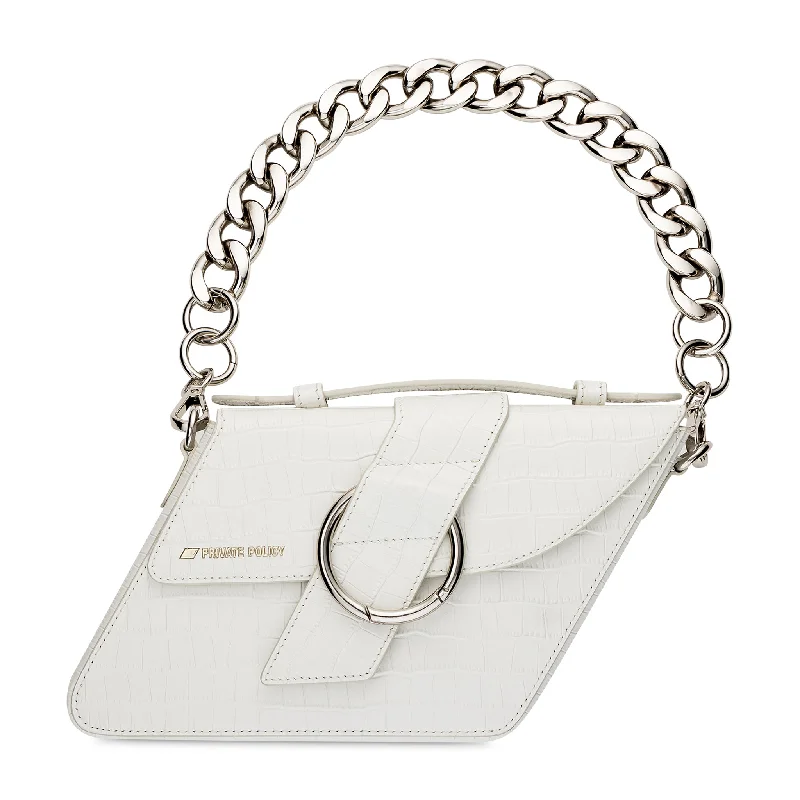 Daily Deals Diamond Bag - White