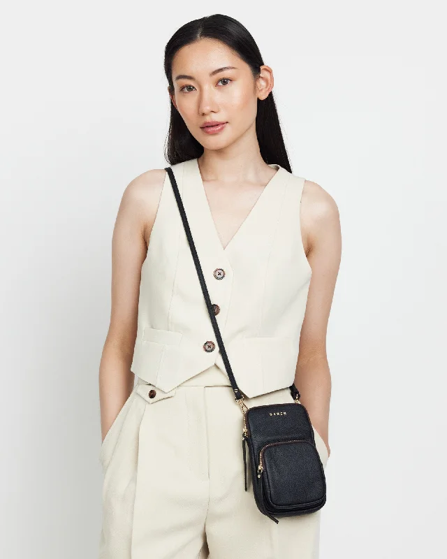 Budget Saver Saben Nikko Pocket Phone Sling Black Bubble