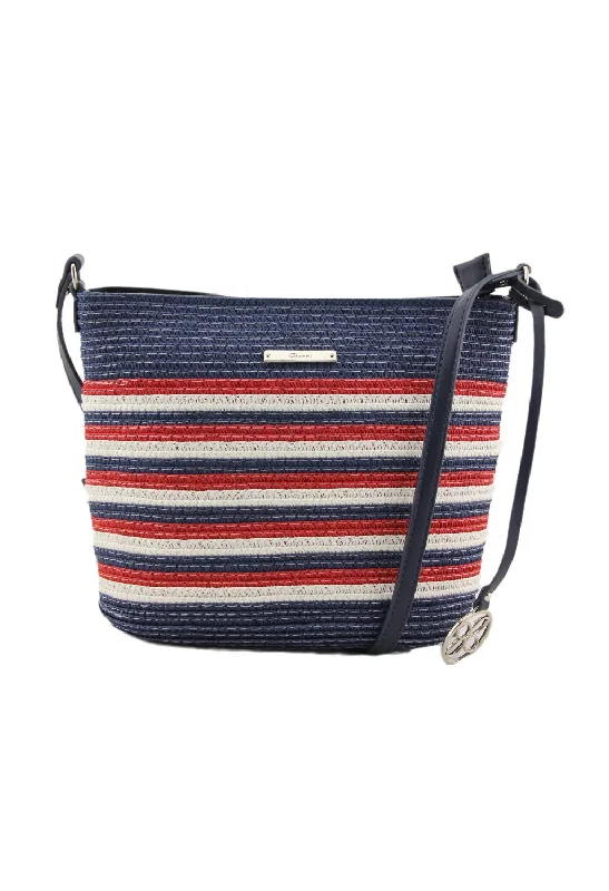 Fashion Forward, Function First Striped Straw Bag