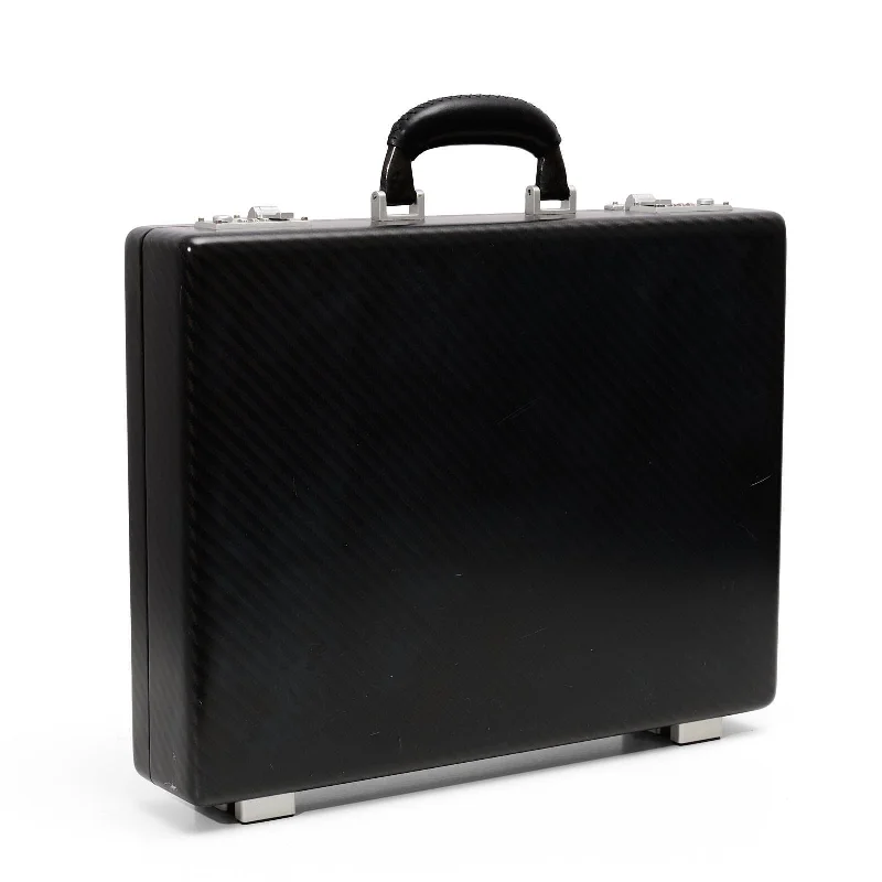 New Arrivals TECKNOMONSTER Cavok Opaque Black Carbon Fiber Document Case NEW