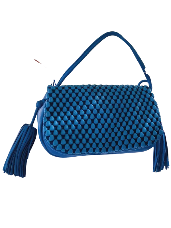 Classic Chic Deals Tissa Fontaneda Bubble Bavarain Blue Zou Zou Bag