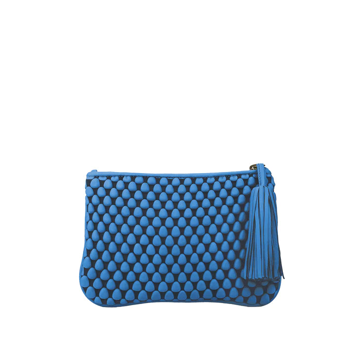 Luxury Bags For Professionals With Discounts Tissa Fontaneda Capri Blue Large Pochette Luxury Bags For Professionals With Discounts Tissa Fontaneda Capri Blue Large Pochette