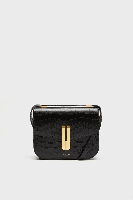 Stylish Bags For Fashion Bloggers With Promotions Black Croc Effect Vancouver Bag