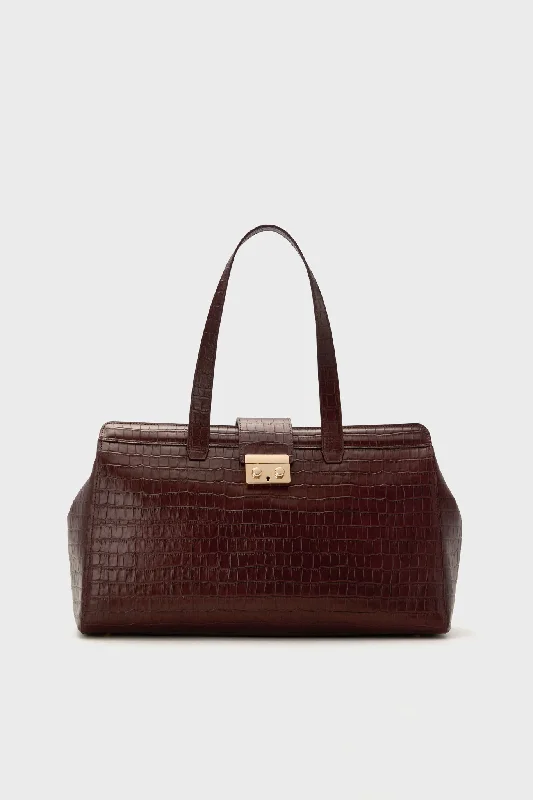 Black Friday Deals On Stylish Handbags Brown Croc Murphy Tote