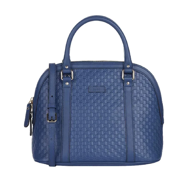 Affordable Bags For Budget Shoppers Gucci MicroGuccissima Small Top Handle Bag in Blue