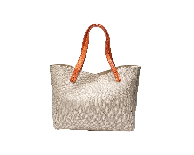 Canvas Croco Orange