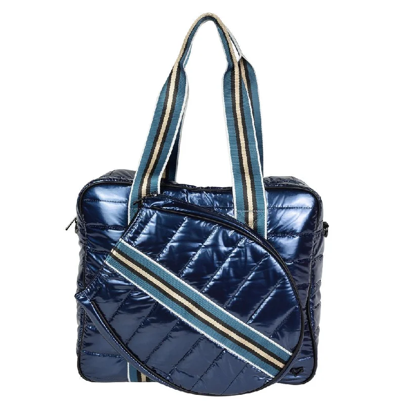 Vintage-Modern Style Offers Tennis Sport Bag - Navy