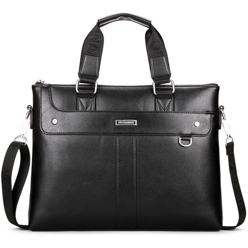 Black Friday Deals On Stylish Handbags Brand High Quality Leather Men Briefcase 14inch Leather Men Handbag For Laptop Classic Business Man Bag