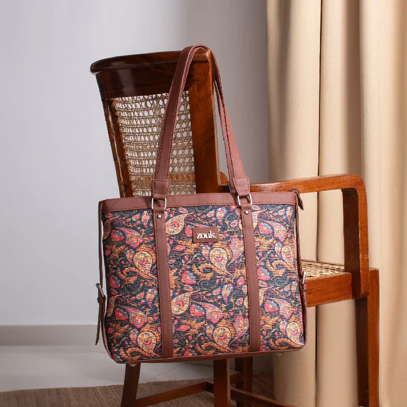 Halloween-Themed Paisley Print Women's Office Bag