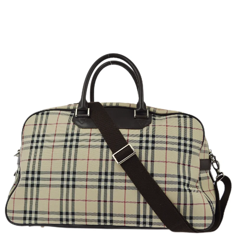 Eco-Friendly And Discounted Bags Burberry Check 2way Duffle Shoulder Handbag