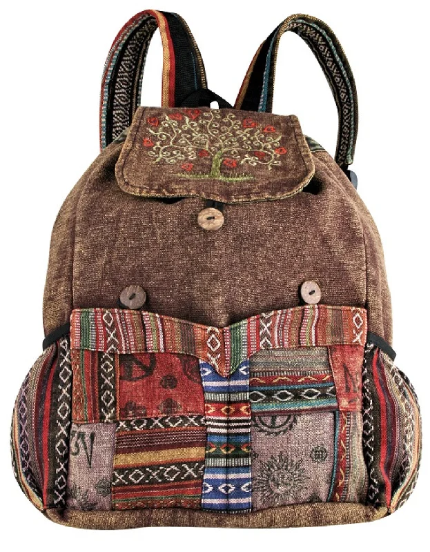 Designer-Inspired Bags At Budget-Friendly Prices Backpack ~ Patchwork & Tree of Life