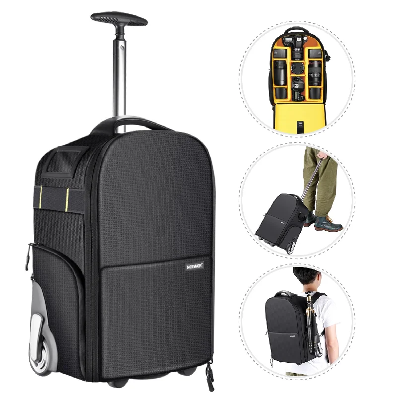 Designer Bags For Luxury Collectors NEEWER 19.2"x12.9"x7.87" 2-in-1 Trolley Backpack