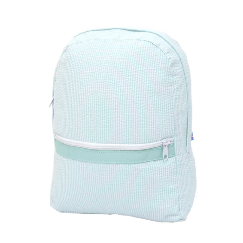 Uxury Designer Handbag Brands Big Seersucker Backpack