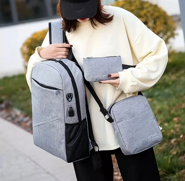 Inspired Bags For Luxury Fashion Lovers Blue 3 in 1 Laptop Backpack For Men & Women Without USB Port 2003
