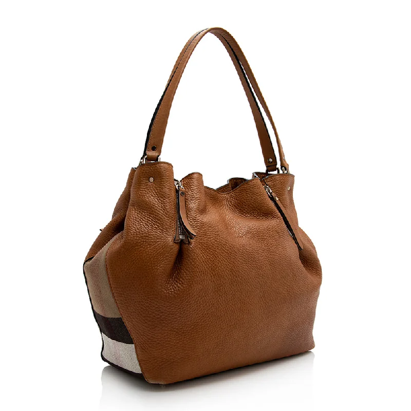 Trendy And Discounted Designer Handbags Burberry Calfskin House Check Maidstone Medium Shoulder Bag (SHF-21993) Trendy And Discounted Designer Handbags Burberry Calfskin House Check Maidstone Medium Shoulder Bag (SHF-21993)