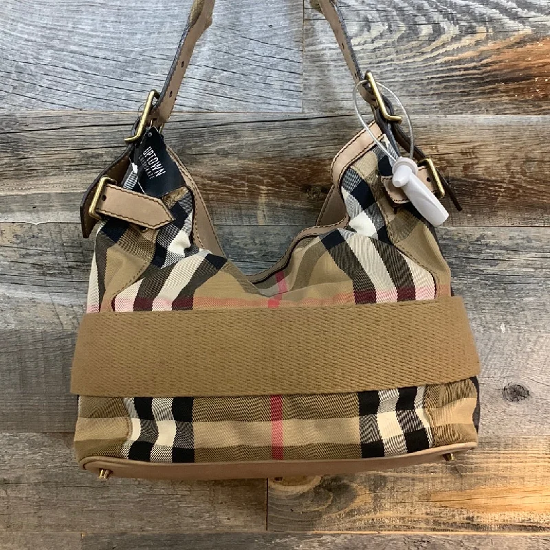 Durable And Cheap Bags Burberry Canvas Check Shoulder Bag