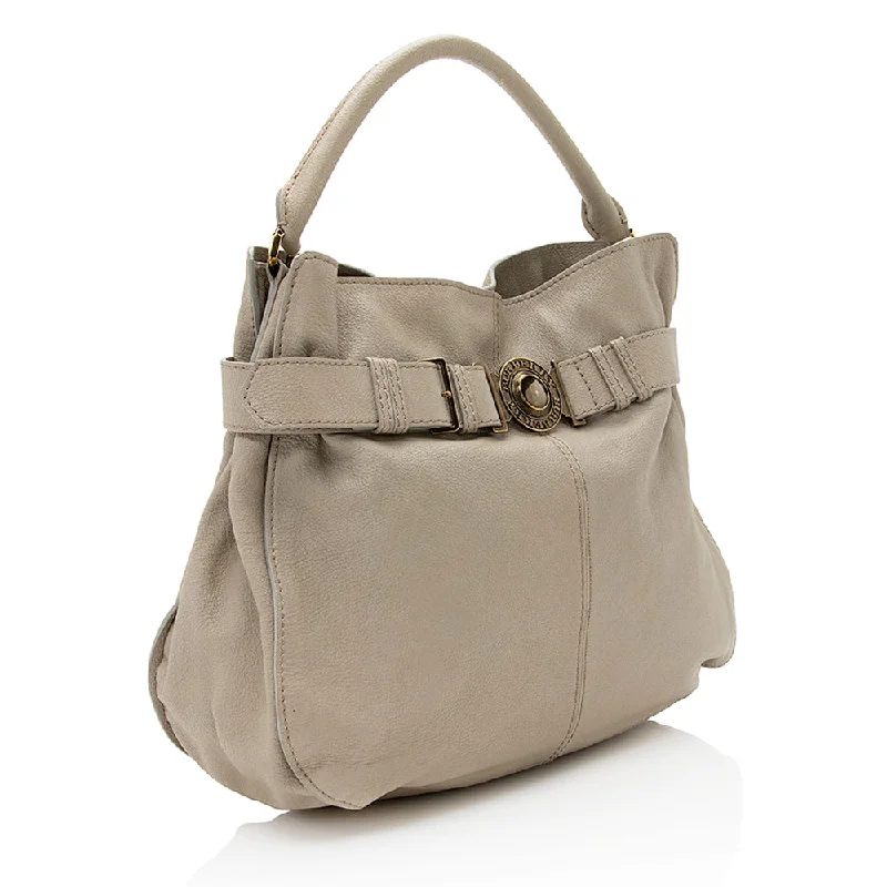 Evening Events Burberry Leather Lambeth Hobo - FINAL SALE (SHF-20433)