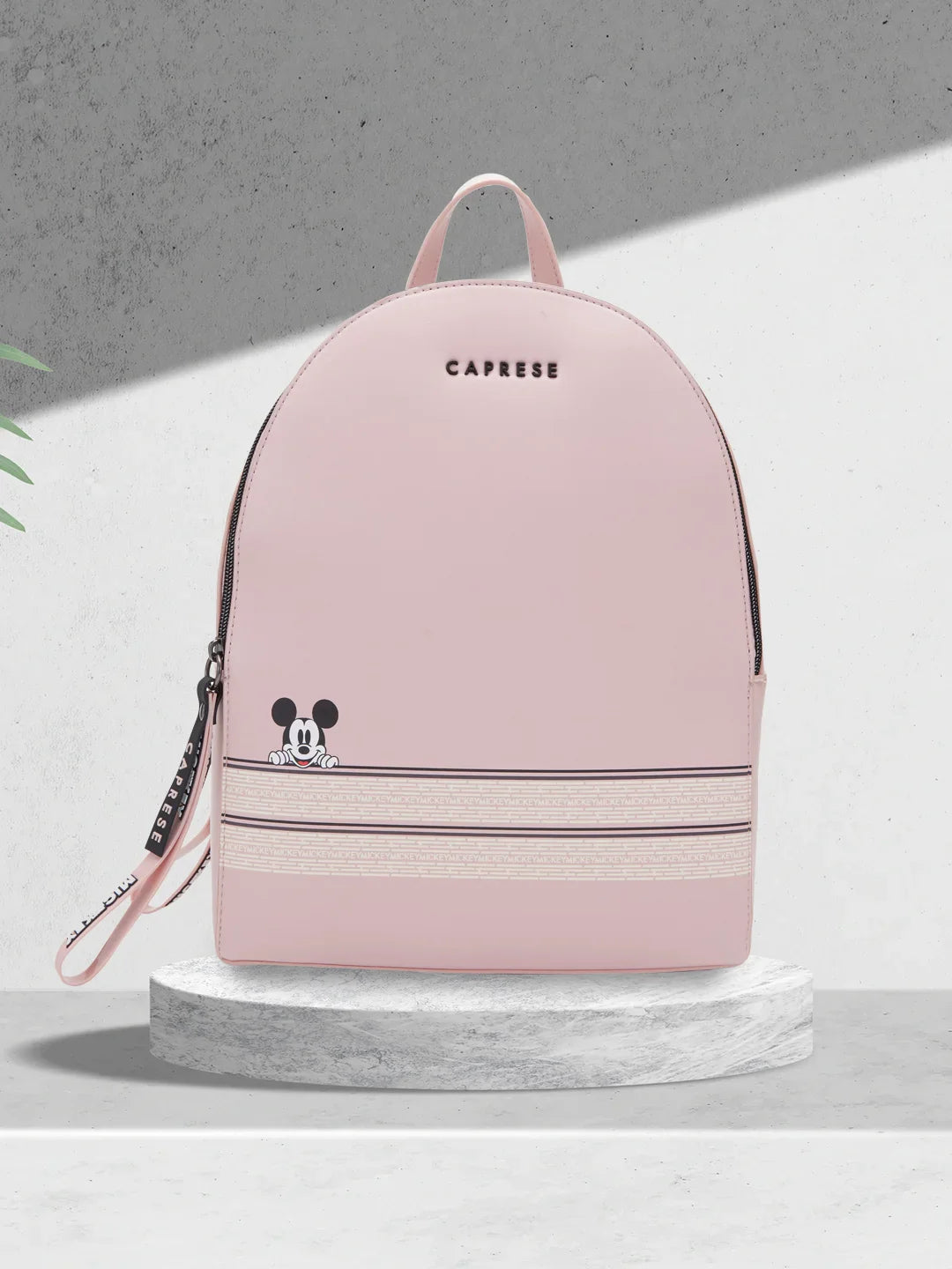 Festival Bags For Concerts And Events Caprese Disney Inspired Graphic Printed Mickey Mouse Collection Large Backpack Pink
