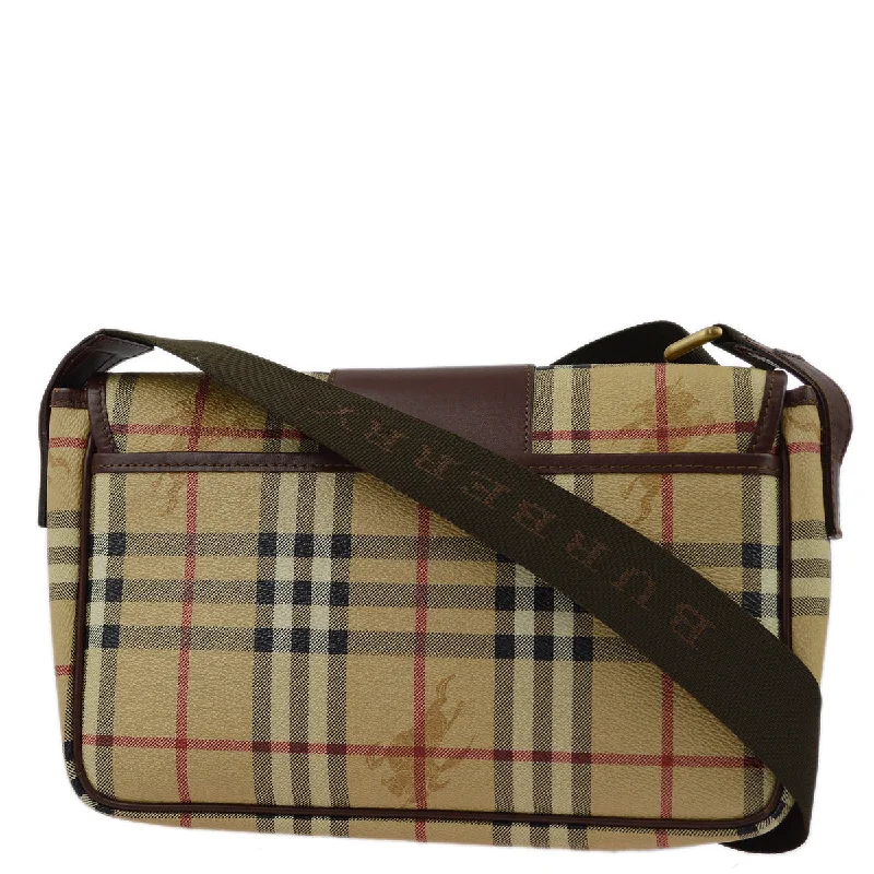 Office Professionals Burberry Beige House Check Shoulder Bag