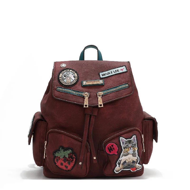 Modern And Limited-Time Offer Bags MULTI PATCH BACKPACK