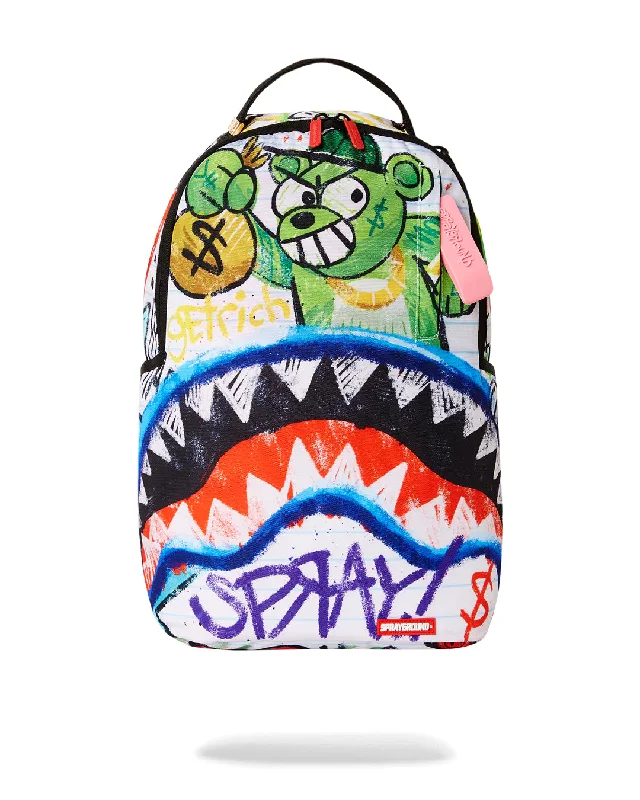 Edgy Bags For Bold And Daring Fashionistas Sprayground Backpack CRAYON SHARK DLXSR BACKPACK Green