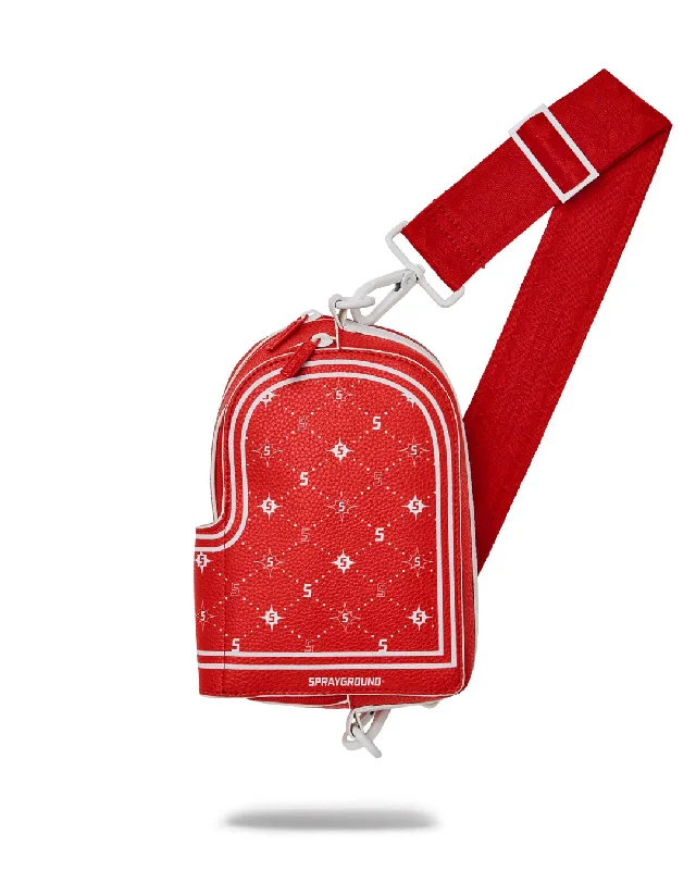 Bags For Urban And Trendy Looks Sprayground Bag 6th AVENUE BANDANA BACKPACK CROSSBODY  Red