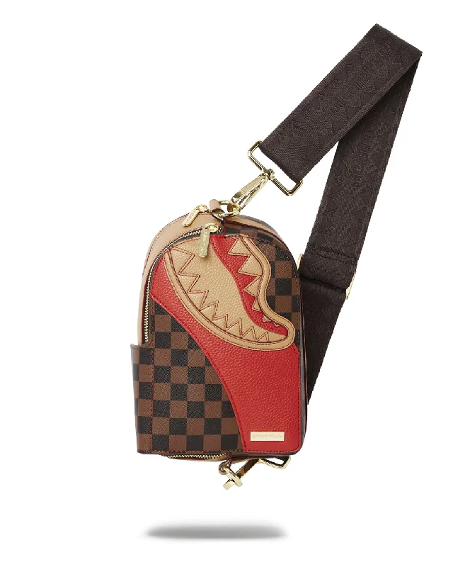 Seasonal Clearance Bags For Summer, Winter, Etc. Sprayground Waist bag RACEWAY BACKPACK SLING  Brown