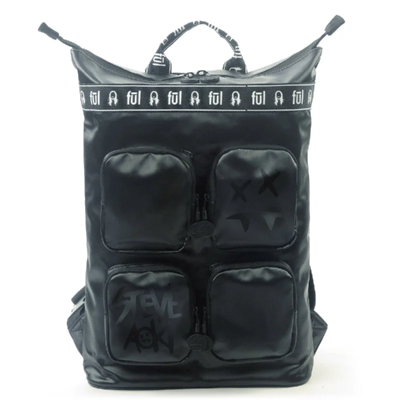 Limited-Time Offer On Trendy Bags Steve Aoki FŪL Fang Black Convertible Tote Backpack