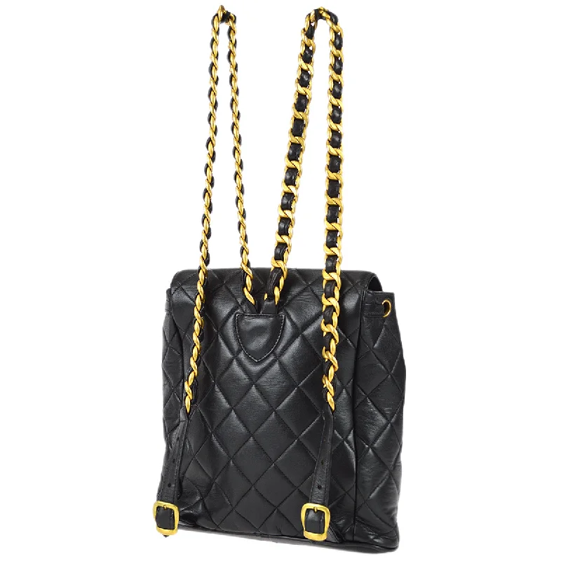 Edgy Bags For Bold And Daring Fashionistas Chanel 1994-1996 Black Lambskin Large Duma Backpack