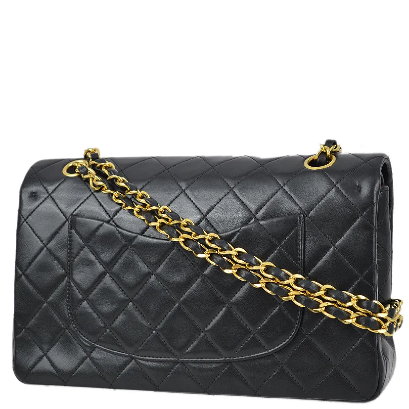 Festival Bags For Concerts And Events Chanel 1989-1991 Black Lambskin Medium Classic Double Flap Bag Festival Bags For Concerts And Events Chanel 1989-1991 Black Lambskin Medium Classic Double Flap Bag