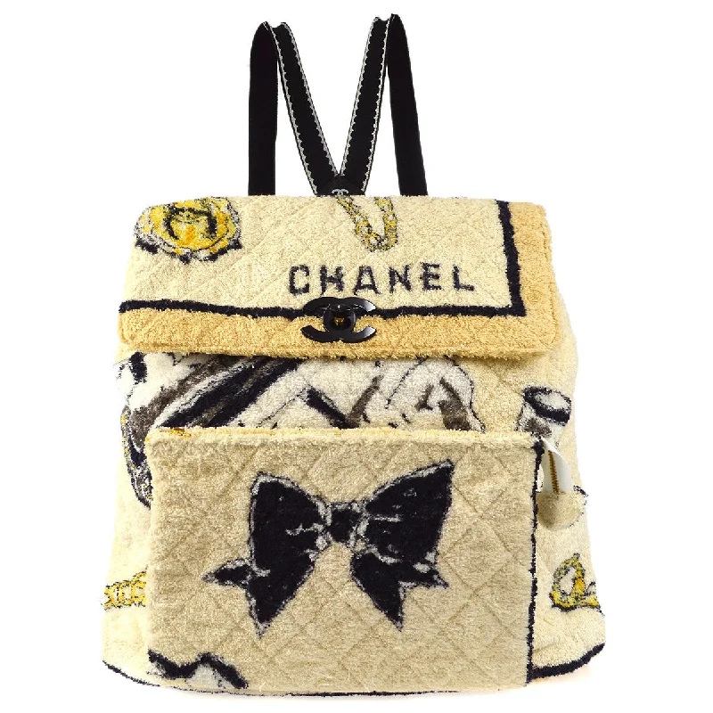 Stylish Bags For Fashion Influencers And Bloggers CHANEL 1994 Backpack Terry Cloth