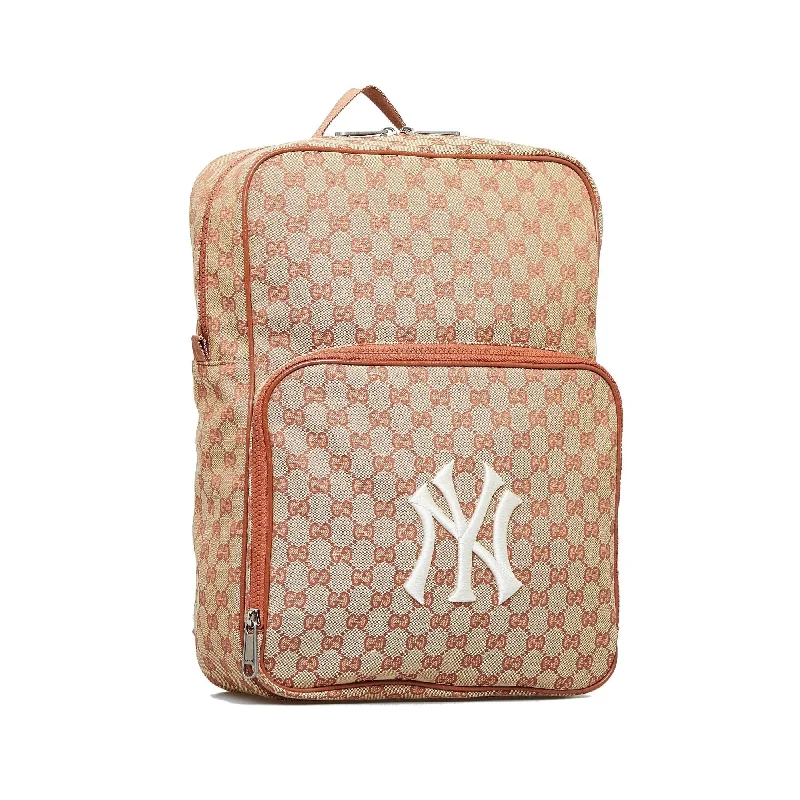 Black Friday And Cyber Monday Bag Deals Gucci GG Canvas NY Yankees Backpack (SHG-ZwDhXV)
