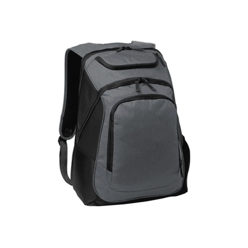 Customizable Bags For Personalized Style Port Authority Graphite Heather/ Black Exec Backpack