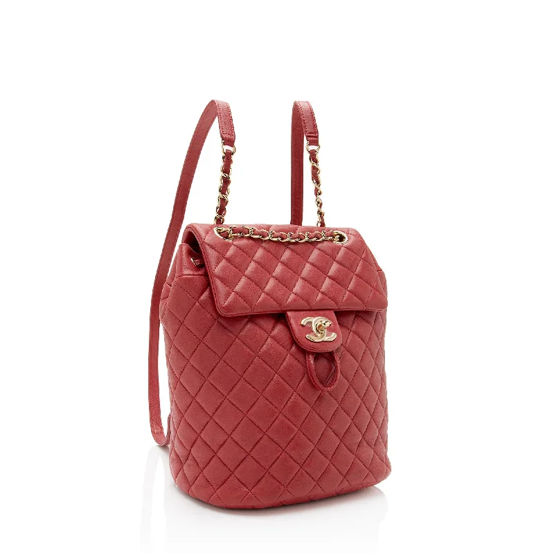 Trendy And Discounted Designer Handbags Chanel Lambskin Urban Spirit Small Backpack (SHF-9k25Fy)